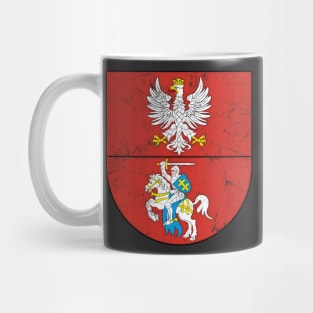 Podlaskie Voivodeship, Poland - Vintage Distressed Style Design Mug